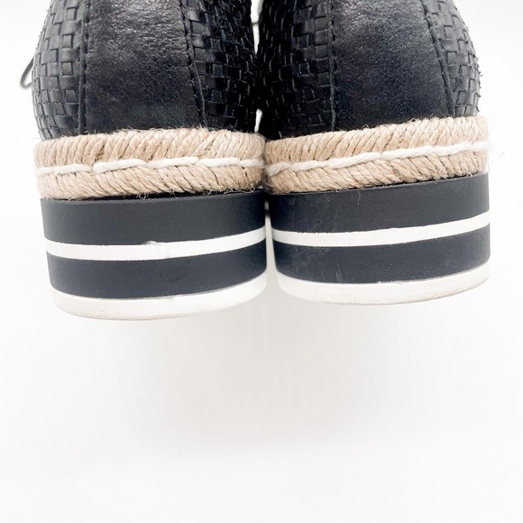 Pons Quintana Black Leather Lace Up Espadrilles, Sz EU 36 - Picture 11 of 15
